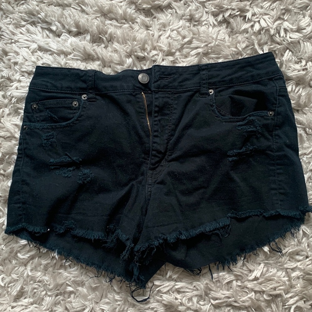 American eagle distressed denim shorts